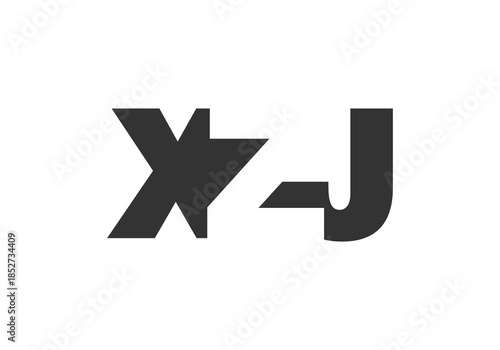 XZJ logo design. Initial letter X Z J bold font style for tech startups, consulting, corporate branding. Creative company name, headlines typography identity, trendy logotype.