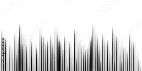 Abstract cut out transparent retro funky line pattern design element. White color technology concept geometric line vector background. Vector background can be used in cover design, book design, 