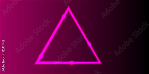 Dark blue neon frame. Vector illustration. Neon hexagon frame with shining effects. Horizontal polygons, with six sides each and with a typical honeycomb shape. Illustration. 