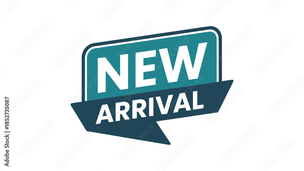 Fototapeta premium Exciting new arrival announcement banner with bold text