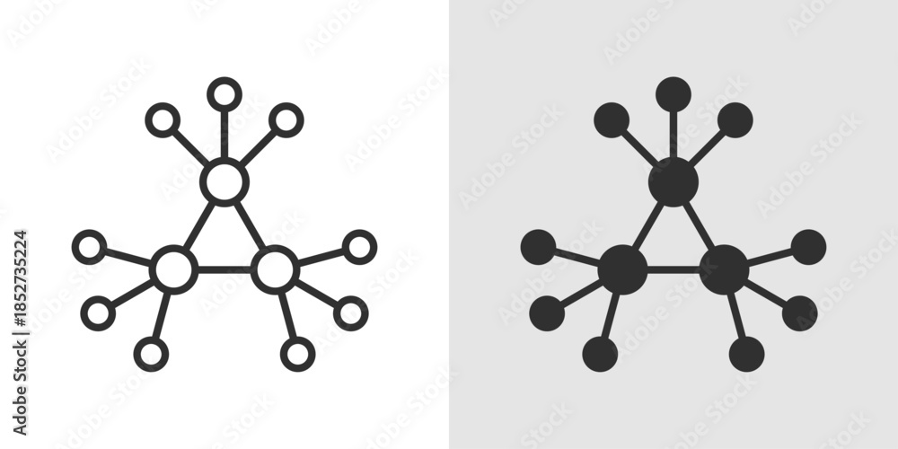 Фотография Blockchain Data Icon showing interconnected blocks or nodes, representing decentralized data, digital ledgers, and secure information exchange