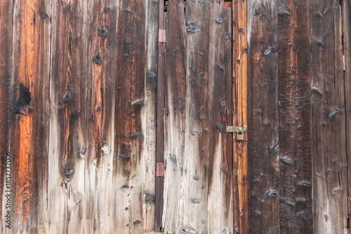 板張りの壁　 old wood plank pattern