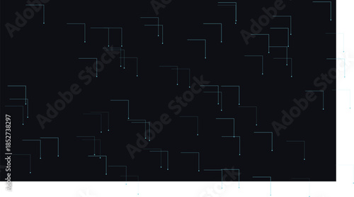 Abstract Blue Digital Network Technology Background with Geometric Line Connections, Cyber Security and Data Visualization Concept on Dark Background