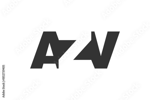 AZV logo design. Initial letter A Z V bold font style for tech startups, consulting, corporate branding. Creative company name, headlines typography identity, trendy logotype.
