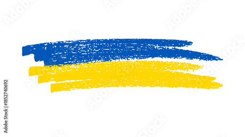 Ukrainian national flag in grunge style