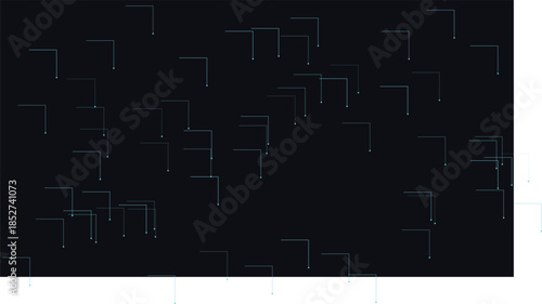Abstract Blue Digital Network Technology Background with Geometric Line Connections, Cyber Security and Data Visualization Concept on Dark Background