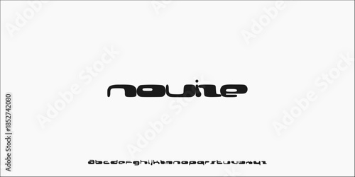 Font Alien Handwriting Hand drawn Art Y2k Simple Aesthetic Lowercase