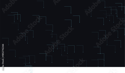 Abstract Blue Digital Network Technology Background with Geometric Line Connections, Cyber Security and Data Visualization Concept on Dark Background