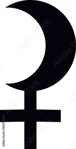 Lilith Astrology Symbol – Black Moon Lilith