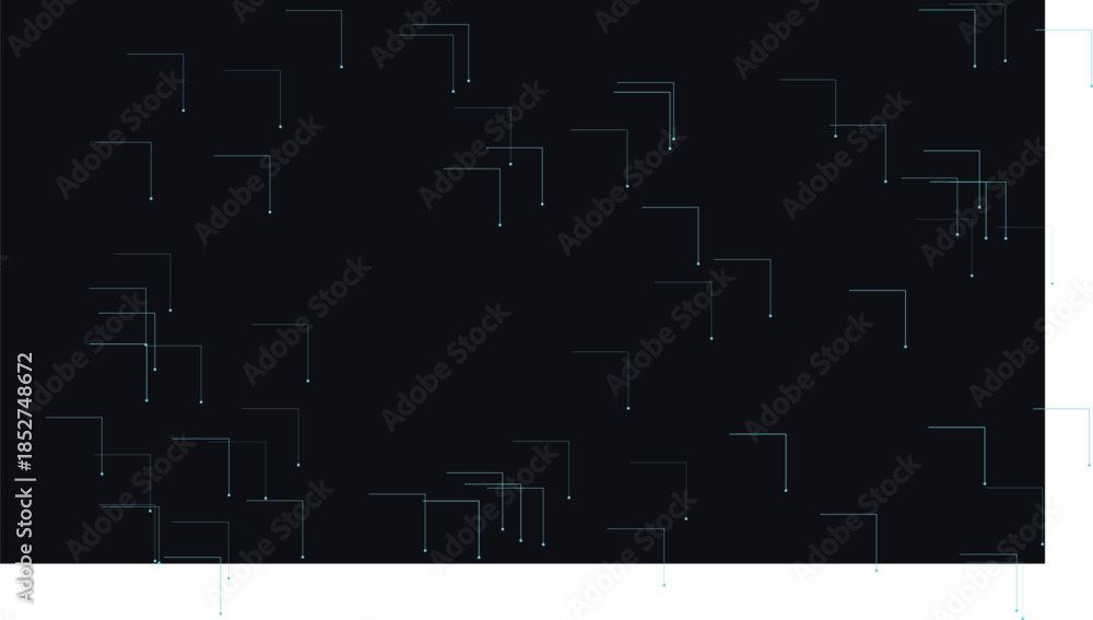 Fototapeta premium Abstract Blue Digital Network Technology Background with Geometric Line Connections, Cyber Security and Data Visualization Concept on Dark Background