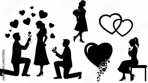 Romantic Silhouette Collection Proposals, Love, and Celebrations of Affection