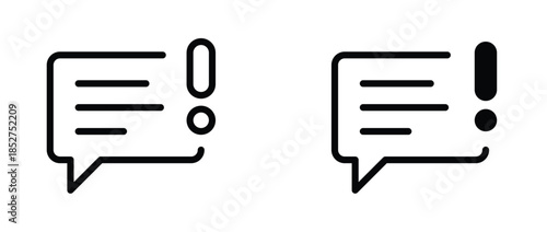 Speech Bubble and Problems icon