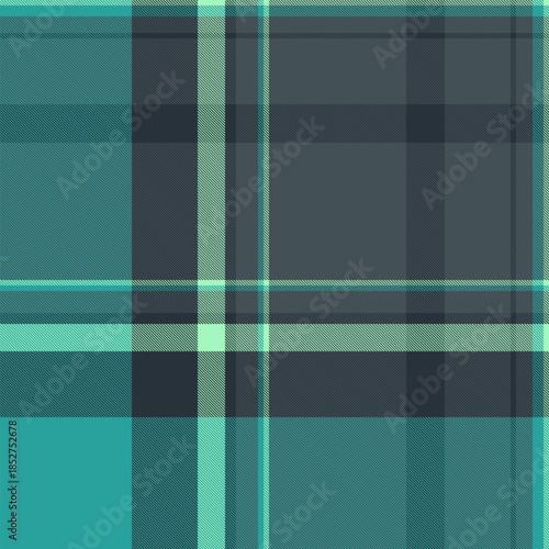 Seamless tartan textile pattern provides rhythmic intersections and geometric clarity. Suitable for clothing mockups, interior design visuals, and professional branding.