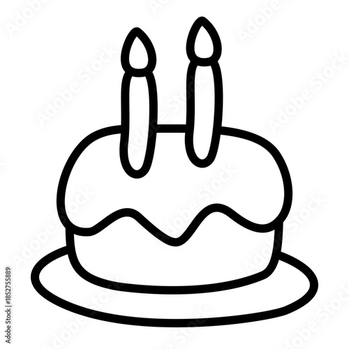 Cake Hand Drawn Cute Cafe