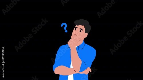 People Thingking Animation HD On Alpha