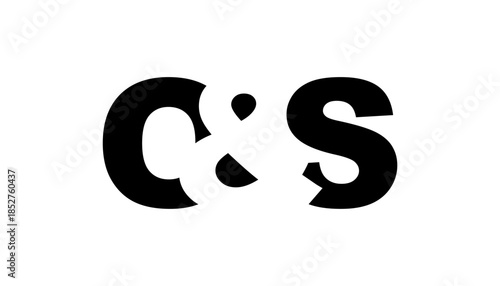 OS logo design in bold style. Black white identity symbol. Modern typography emblem. Corporate branding icon.