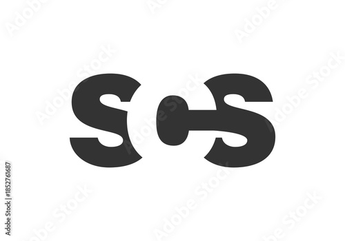 SCS logo design. Initial letter S C S bold font style for tech startups, consulting, corporate branding. Creative company name, headlines typography identity, trendy logotype.