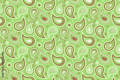 Page motif, costume trend. Floral pattern royalty on print nature. Botanical boteh as droplet graphic.