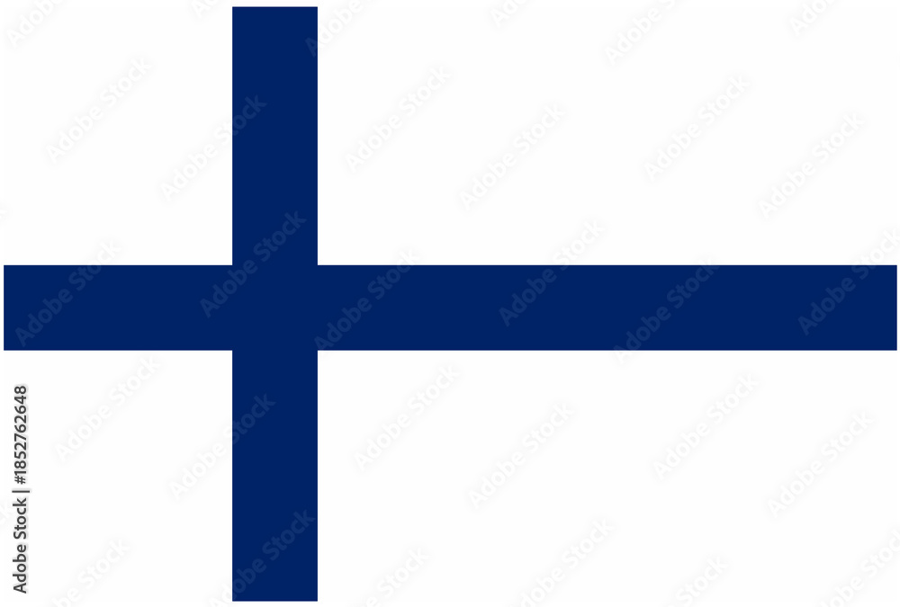 Obraz premium flag of finland isolated