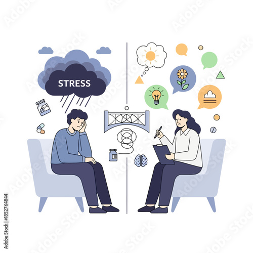 Counseling Session Exploring Stress Management Techniques and Emotional Wellness Strategies for