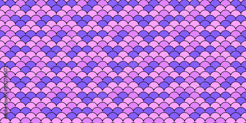 Vibrant pink  purple fish scale pattern.  Perfect for textile design, backgrounds, and whimsical projects.