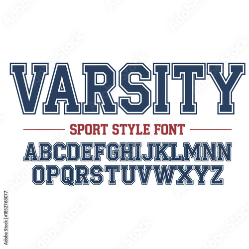 Athletic Varsity Font Mega Bundle: Collegiate Sports Alphabet and Jersey Numbers Pack