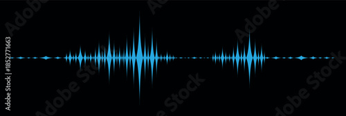 equalizer wave on black background