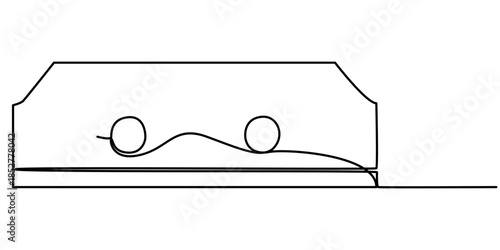blade continuous one line drawing, of minimalist style for barbershop and grooming design, in outline illustration. 