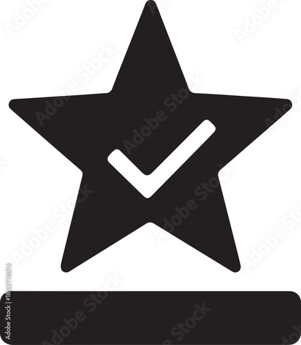 Star quality rating icon showing customer feedback, review score, ranking and satisfaction concept