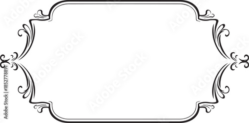 Elegant decorative frame with intricate scrollwork and floral accents