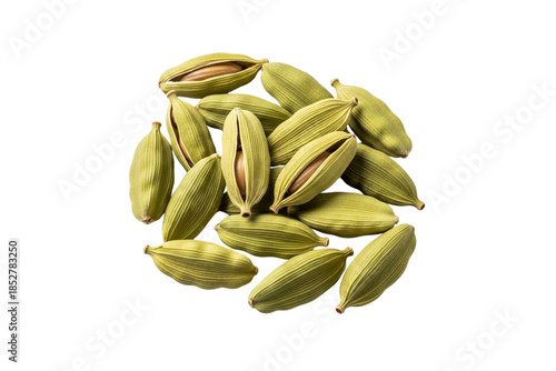 Green Cardamom Pods CloseUp Natural Spices Collection