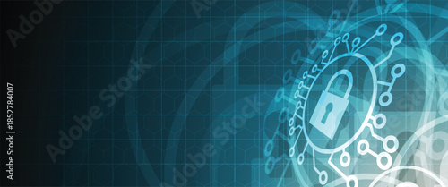 Future cyber technology web services for business and internet project.