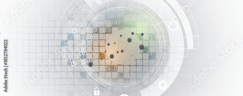 Future cyber technology web services for business and internet project.