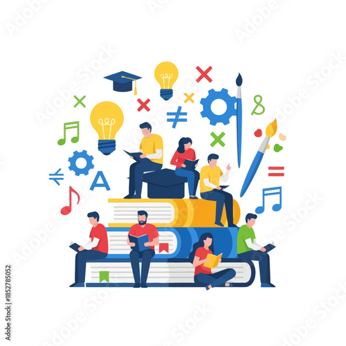 Collaborative Learning and Creative Education with Diverse Students in a Modern Classroom