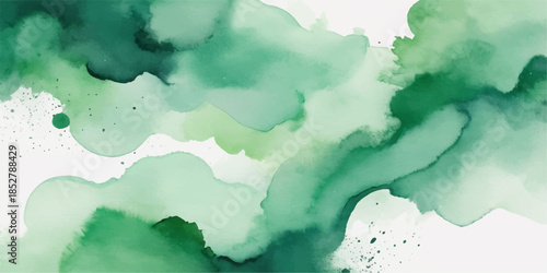 An abstract watercolor background of a blue summer sky features a vintage grunge texture and artistic cloudscape pattern, blending soft light and nature for a heavenly watercolor paper design