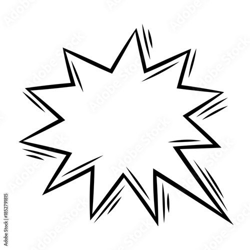 Cartoon speech bubble. Pop art illustration in comic style.