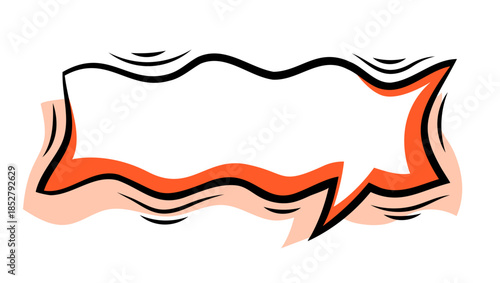 Cartoon speech bubble. Pop art illustration in comic style.