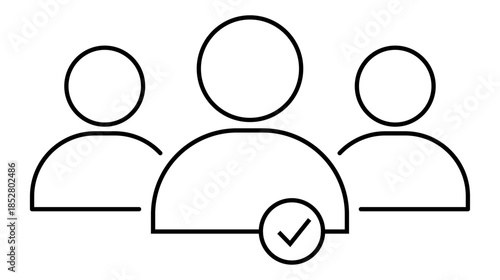 Membership line icon