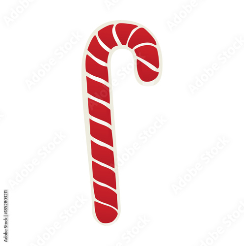 Wallpaper Mural Christmas candy cane vector illustration isolated on white background Torontodigital.ca