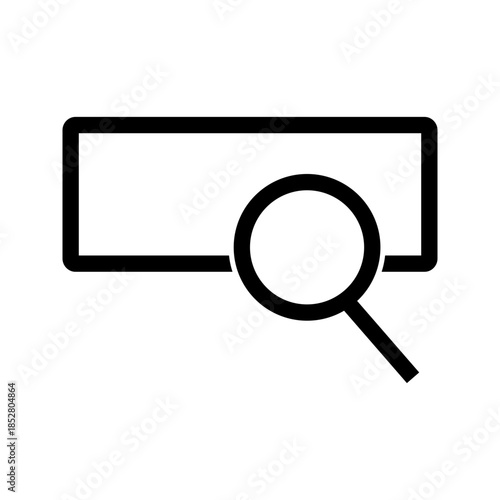 Search Bar icon vector image. Suitable for mobile apps, web apps and print media.