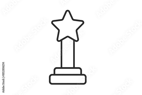 Star Trophy Outline Icon