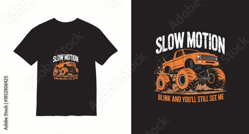 Monster truck vector t-shirt design