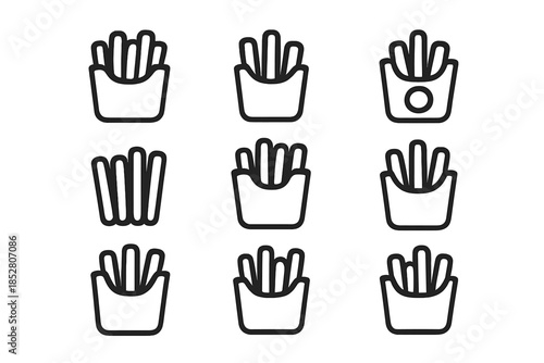 French Fries Icons