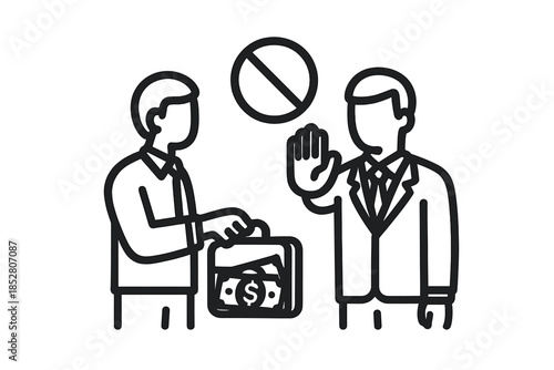 Bribery rejected, corruption stopped