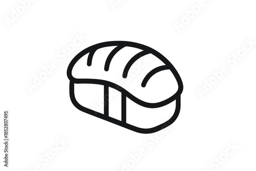 Sushi icon on a gradient background