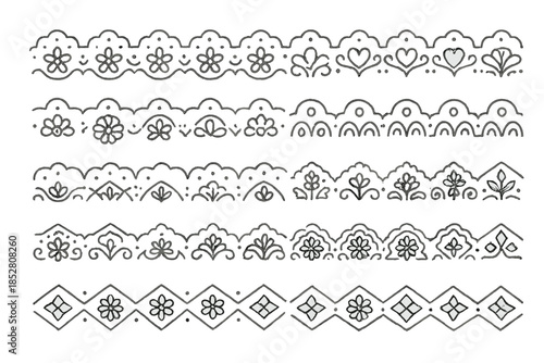 Collection of Vintage Lace Borders