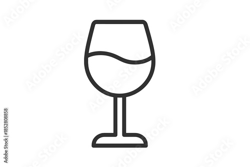 Wine glass icon with gradient background