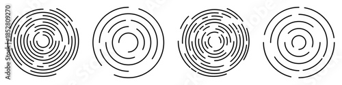 Concentric circles set