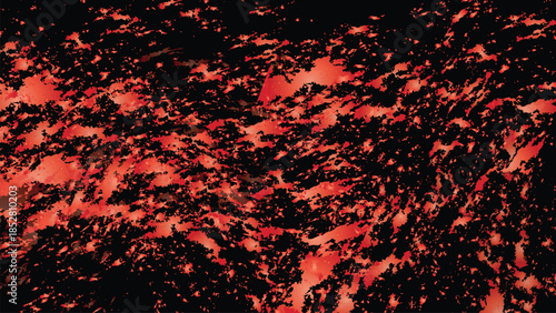 Abstract red and white grunge texture background. High contrast monochrome noise pattern. Distressed ink splatter or dirty surface noise overlay for graphic design. Effect for photo, video editing.