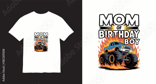 Monster truck vector t-shirt design